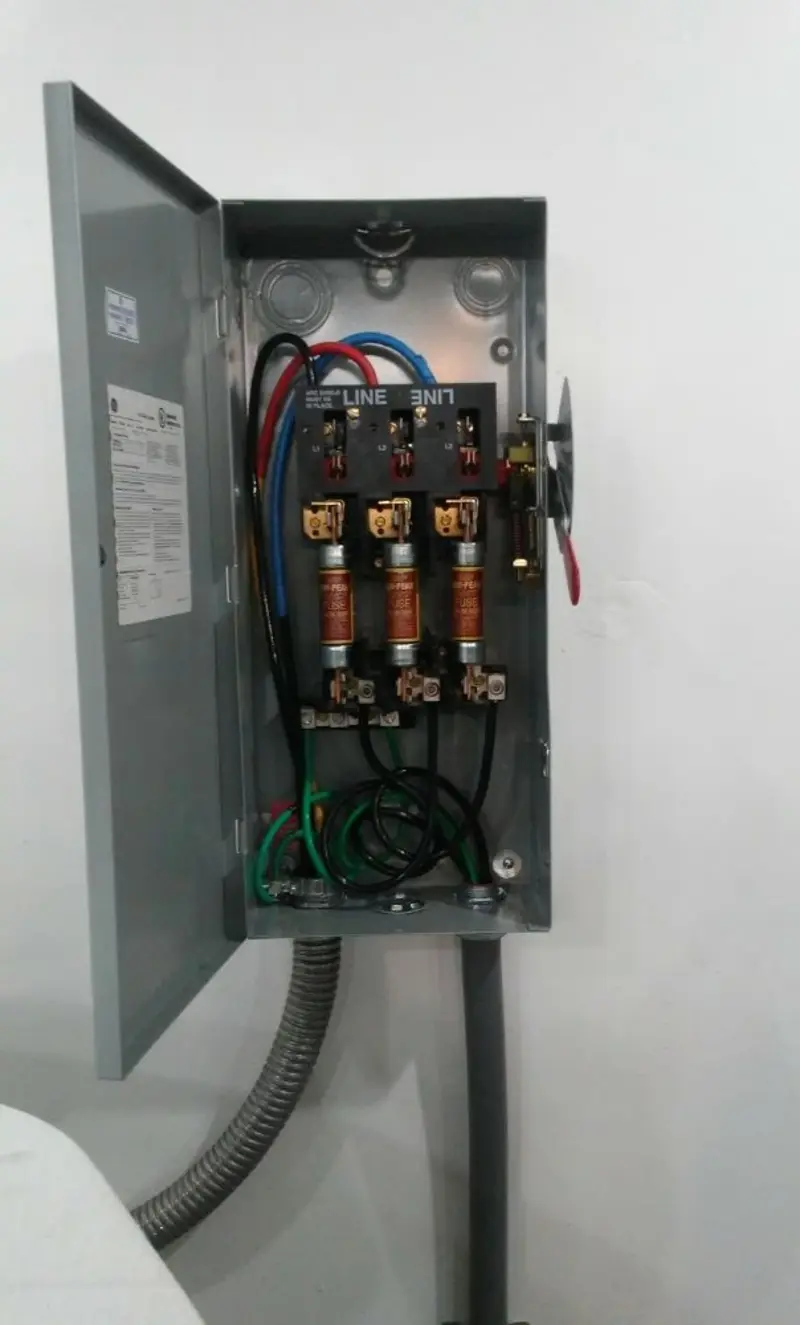 Three-phase disconnect switch installed for Electrical Wiring & Rewiring in Mendota Heights
